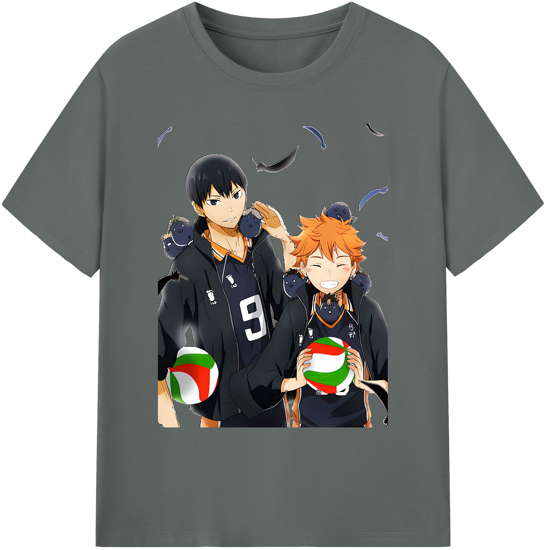 （画像用） ハイキュー!! Haikyu!! 綿100％ メンズ半袖Tシャツ｜肌触りやわらか＆通気性